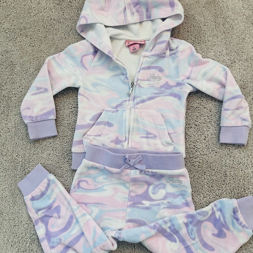 Juicy Couture Kids Pastel Zip-Up Hoodie